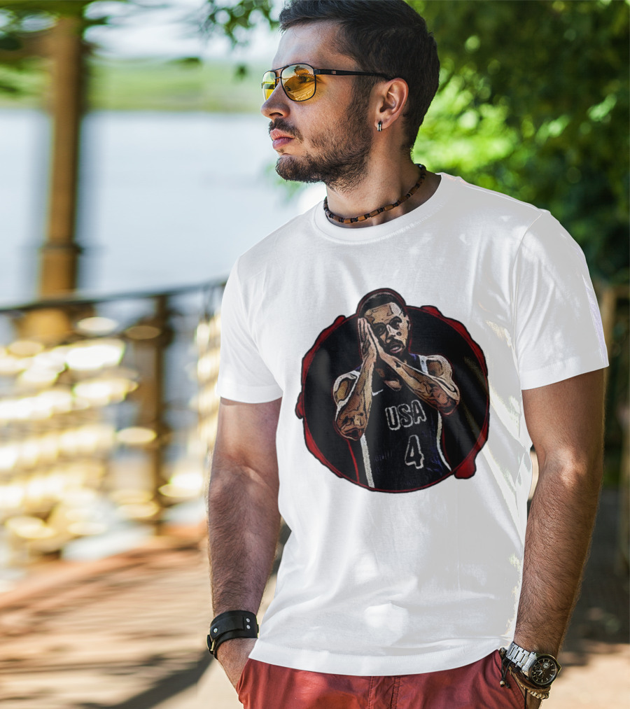 Stephen Curry Night Night USA Basketball Team Paris T-Shirt