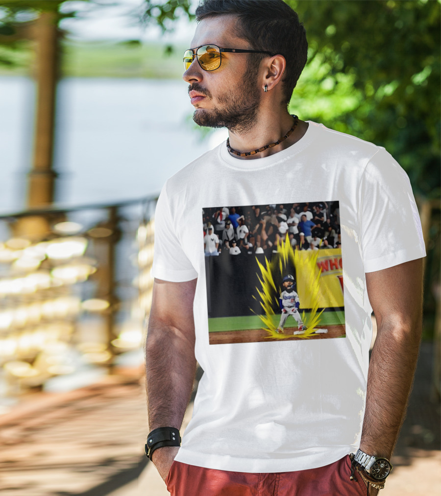Teoscar Hernández Dodgers Super Saiyan Walk-Off Moment T-Shirt