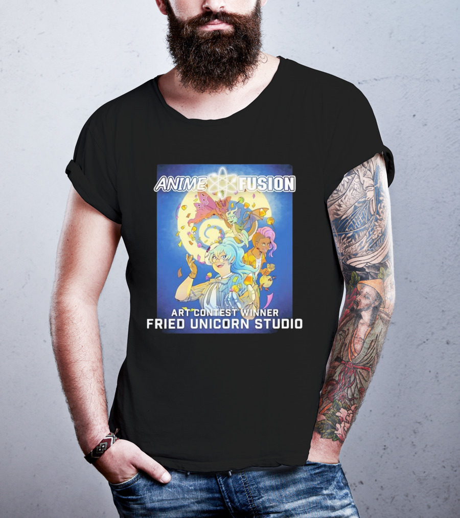 Anime Fusion Fried Unicorn Studio Art Contest Winner T-Shirt