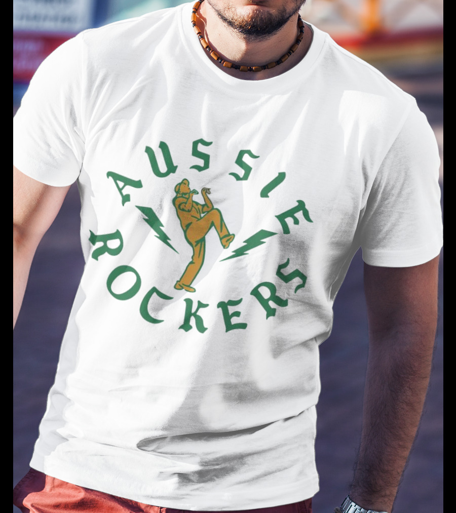 Aussie Rockers Lightning Guitarist T-Shirt