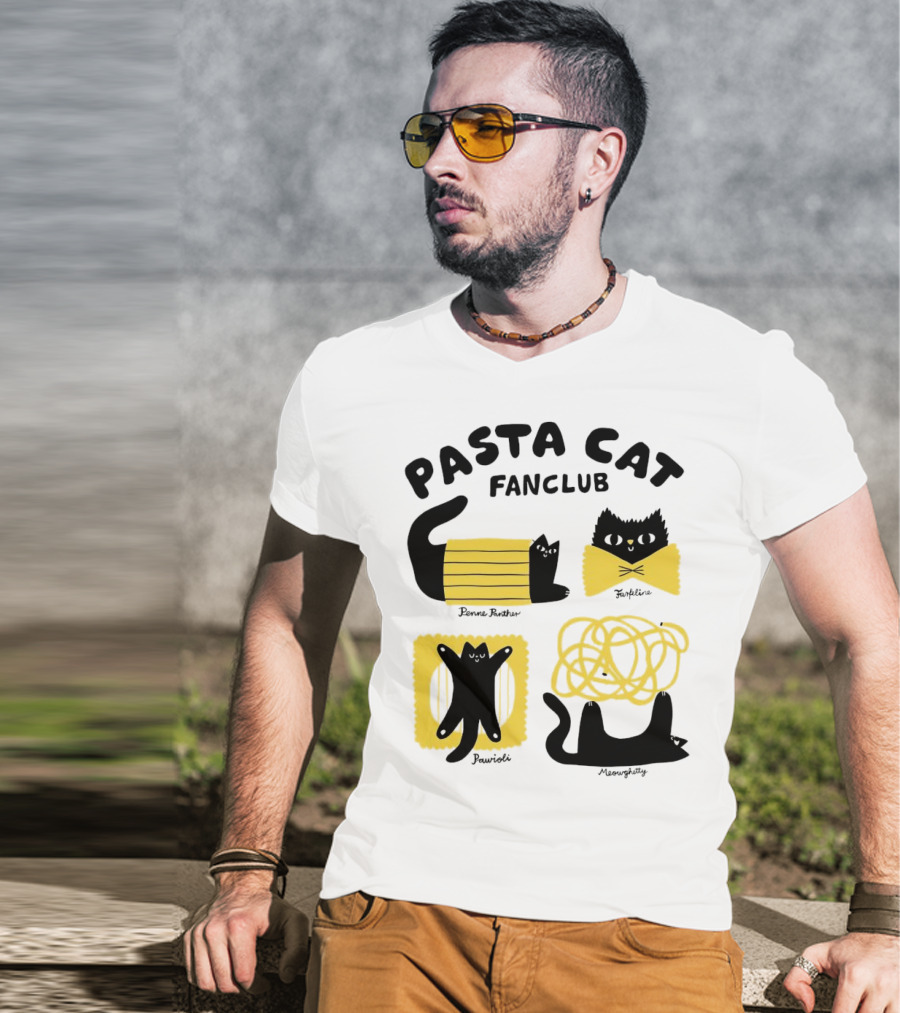 Pasta Cat Fanclub Penne Purrter ZitiFeline Pawrioli Meowgetty T-Shirt