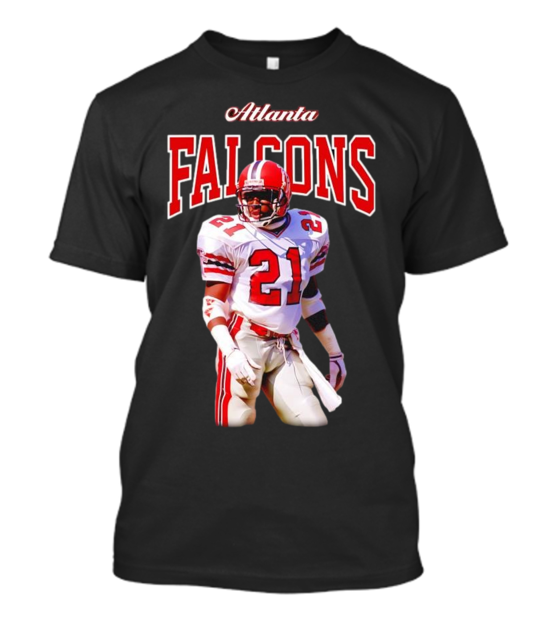 Atlanta Falcons Deion Sanders Retired Player 21 Sideline Legend T-Shirt