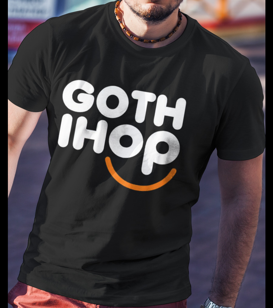 Goth IHOP Merchandise Smile Dark Aesthetic T-Shirt