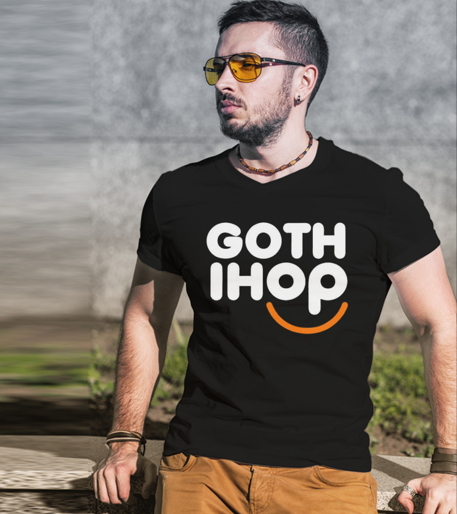 Goth IHOP Merchandise Smile Dark Aesthetic T-Shirt