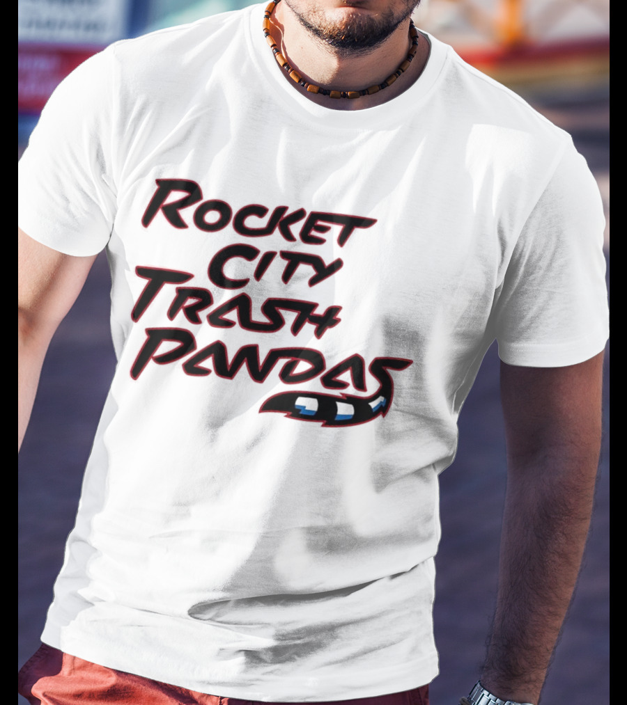 Rocket City Trash Pandas Black Tail T-Shirt