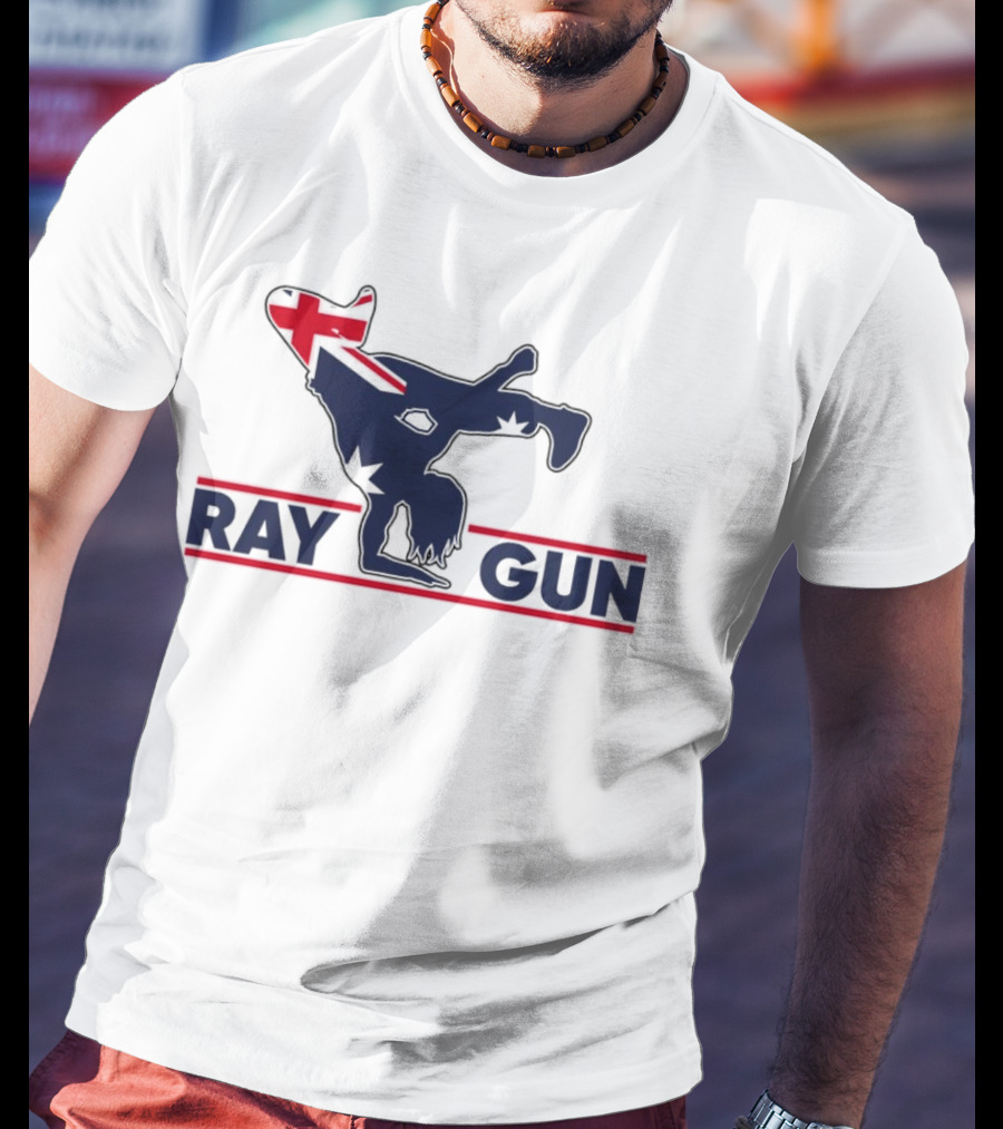 Raygun Australian Flag Olympic Breakdancer T-Shirt