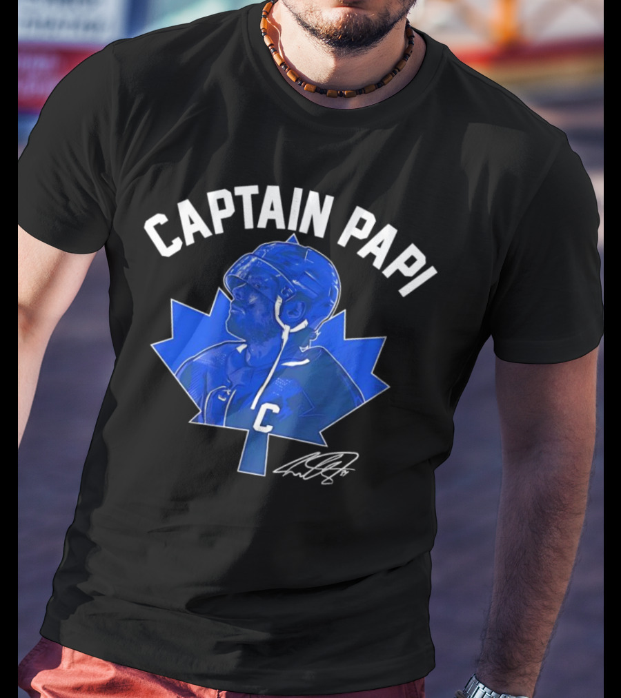 Captain Papi Auston Matthews Toronto Maple Leafs Signature T-Shirt