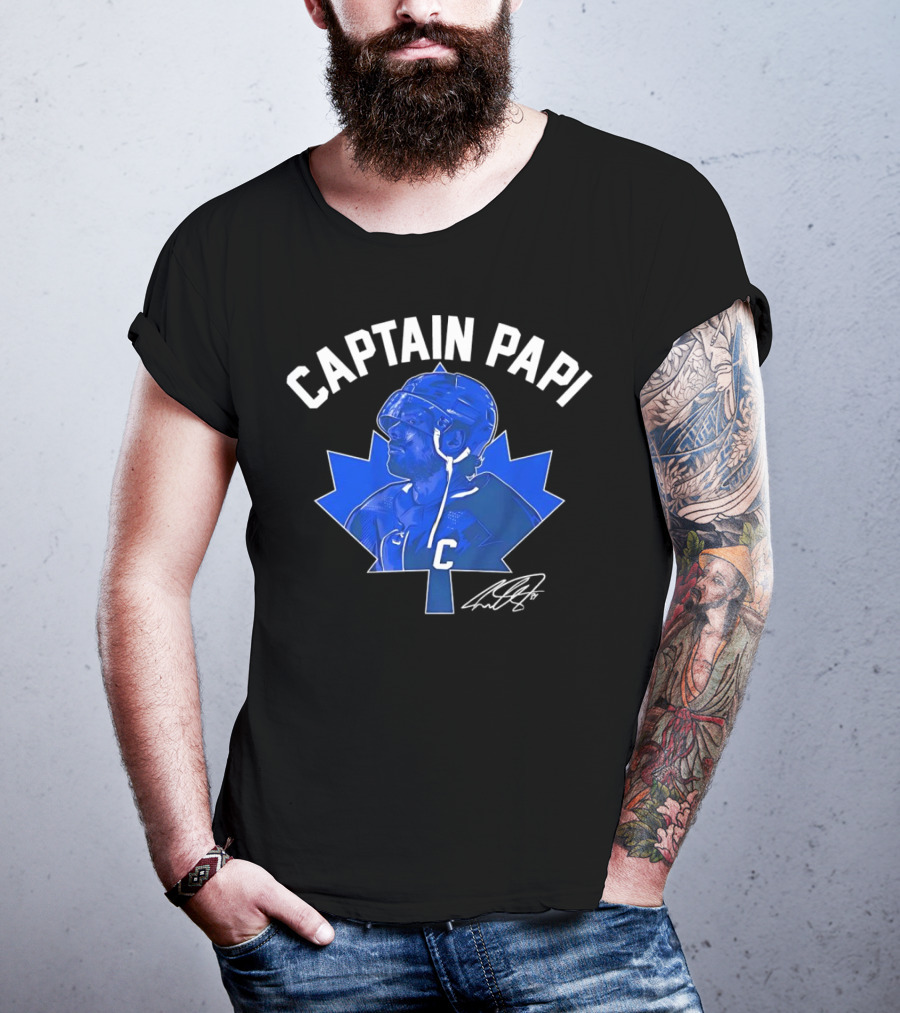 Captain Papi Auston Matthews Toronto Maple Leafs Signature T-Shirt