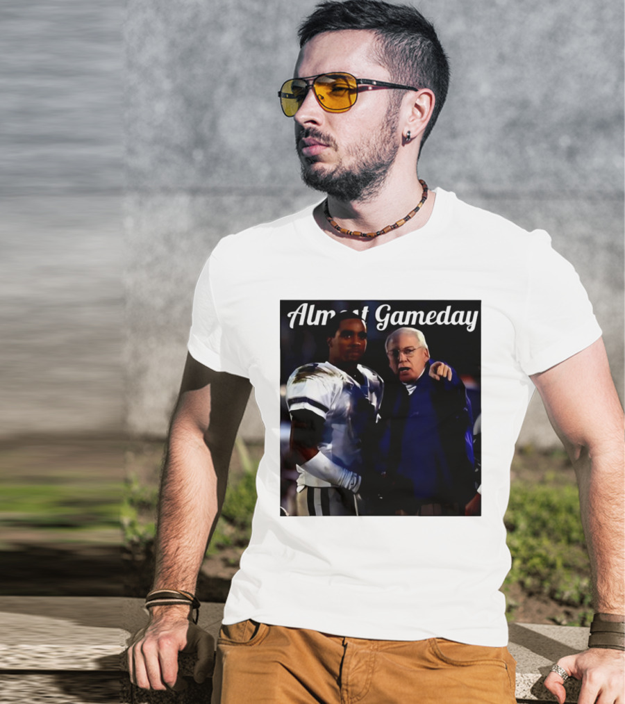 Almost Gameday Bill Snyder Coach K-State Wildcats Player Interaction T-Shirt