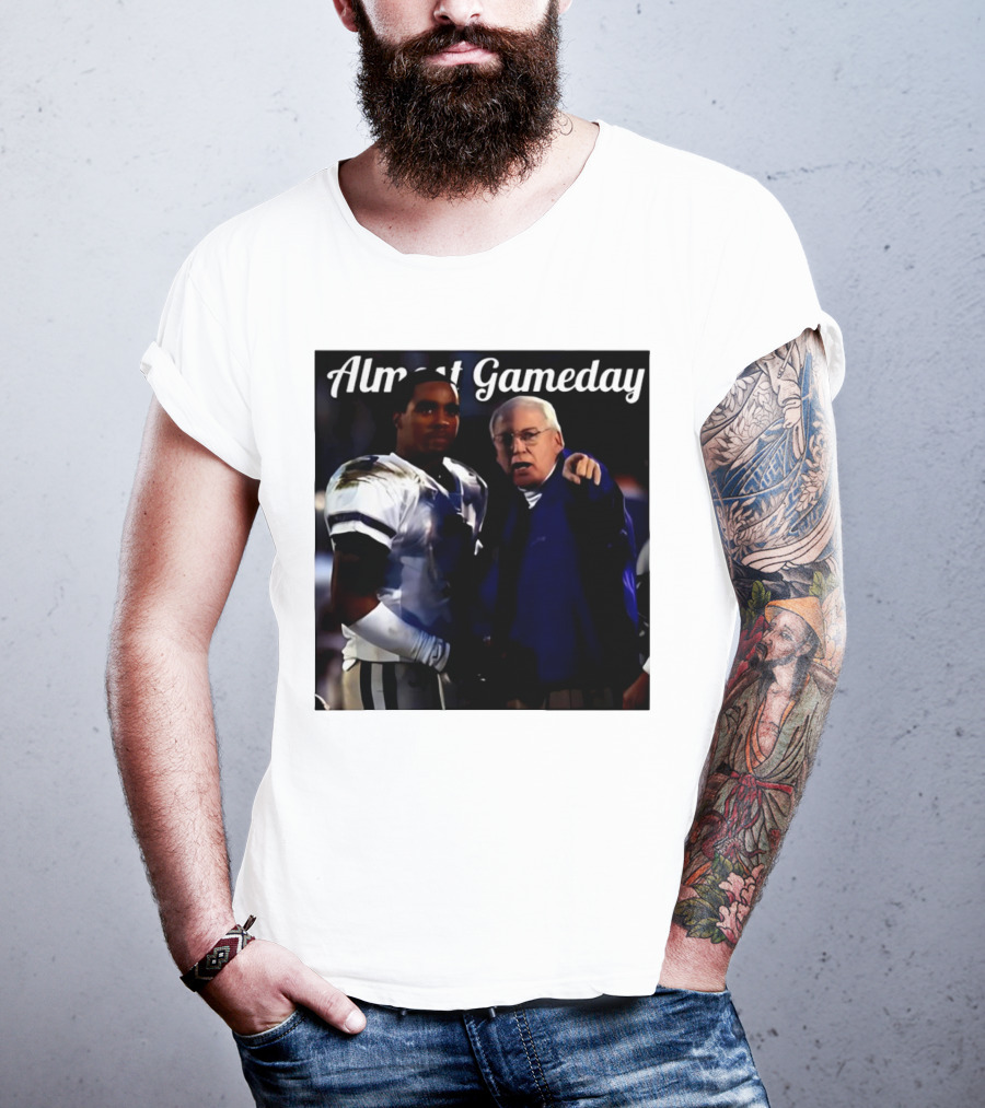 Almost Gameday Bill Snyder Coach K-State Wildcats Player Interaction T-Shirt