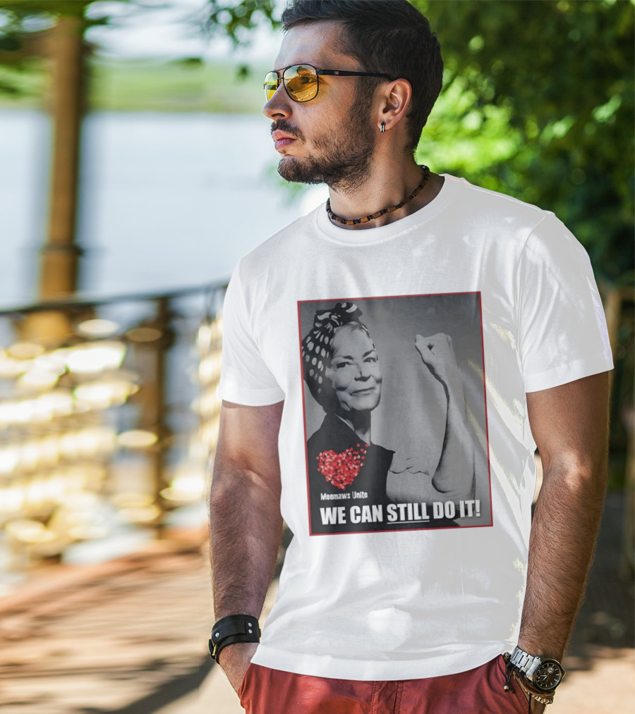 Meemaws Unite We Can Still Do It Polka Dot Bandana Heart T-Shirt