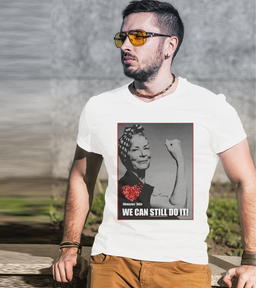 Meemaws Unite We Can Still Do It Polka Dot Bandana Heart T-Shirt