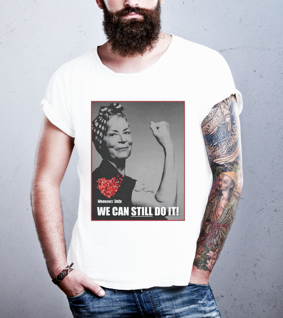 Meemaws Unite We Can Still Do It Polka Dot Bandana Heart T-Shirt