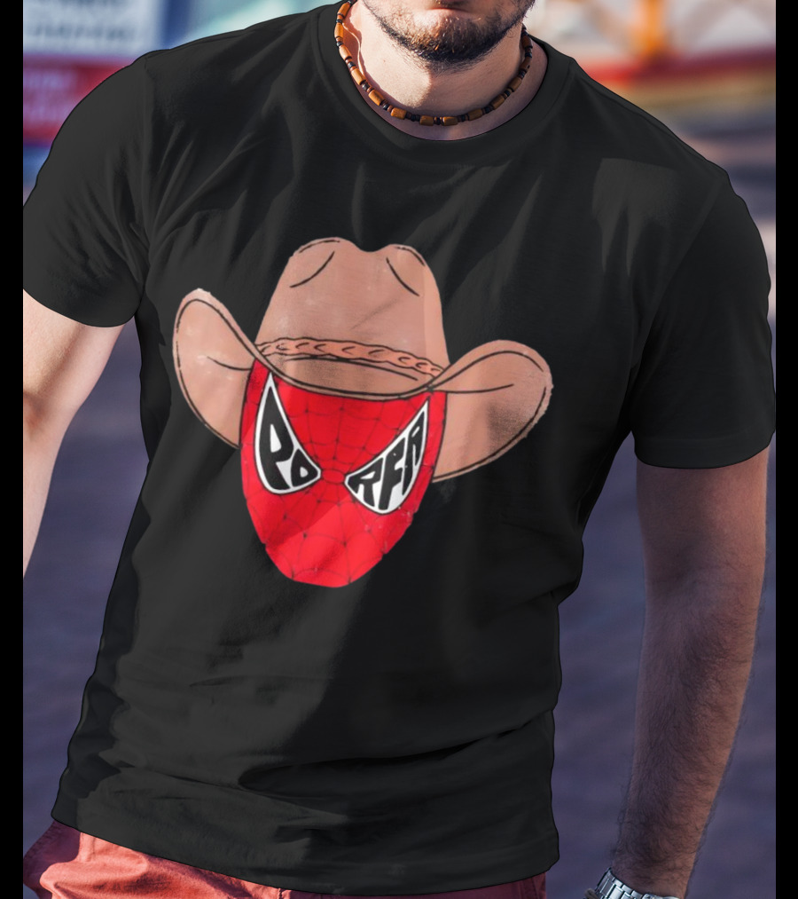 Porfa Porfaman Cowboy Spider Man T-Shirt