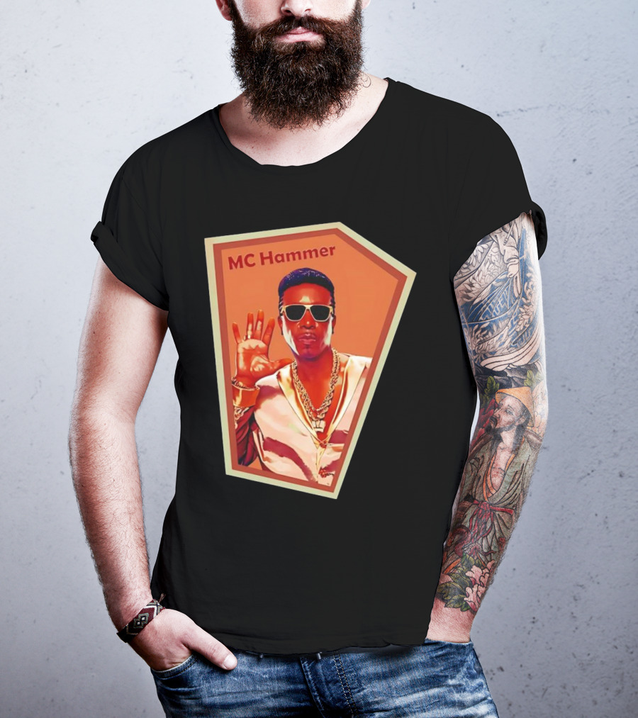 MC Hammer Retro Iconic Style Sunglasses Chains Wave Hand Gesture T-Shirt