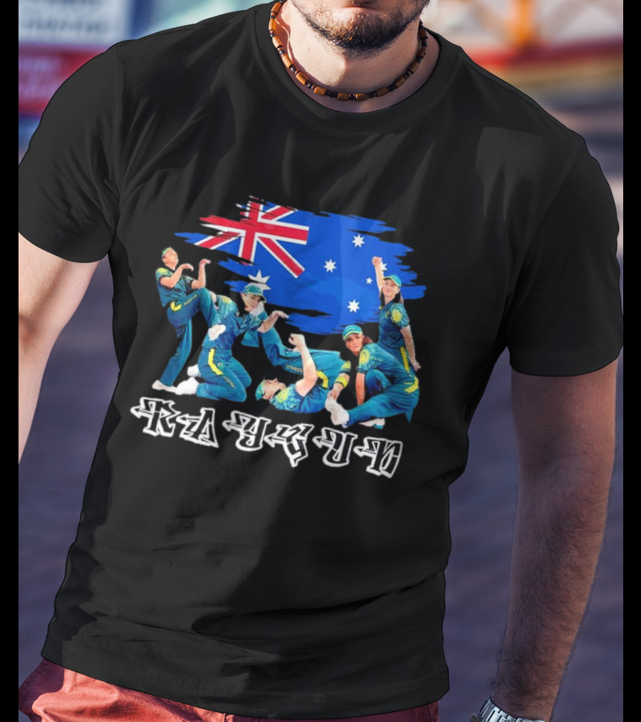 Raygun Rachael Gunn B-girl With Australia Flag T-Shirt