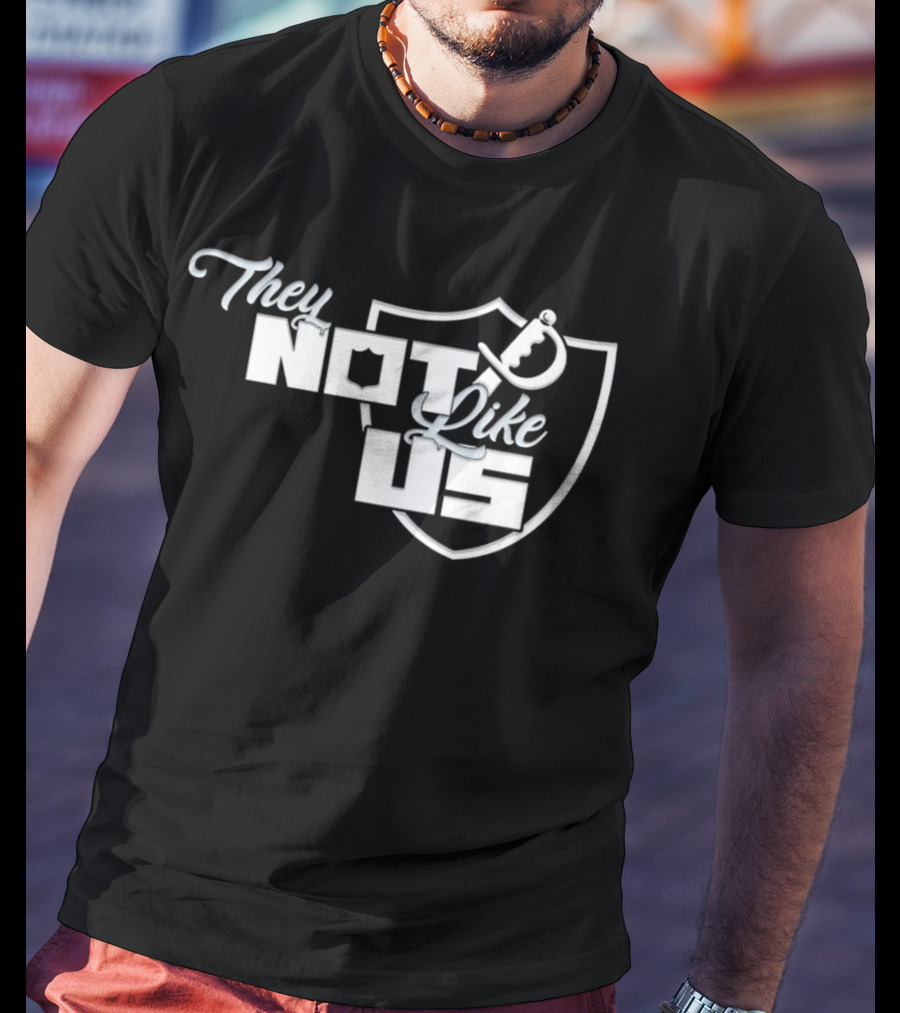 Las Vegas Raiders They Not Like Us Shield T-Shirt