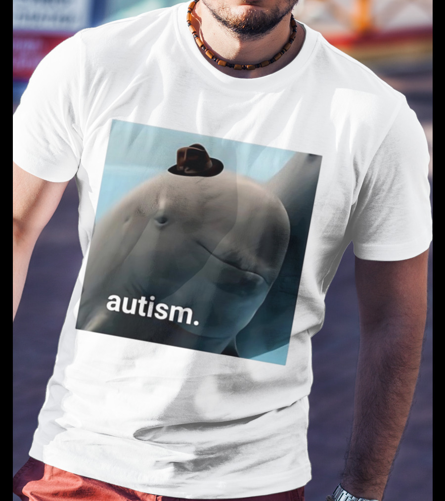 Autism Dolphin Meme With Hat T-Shirt