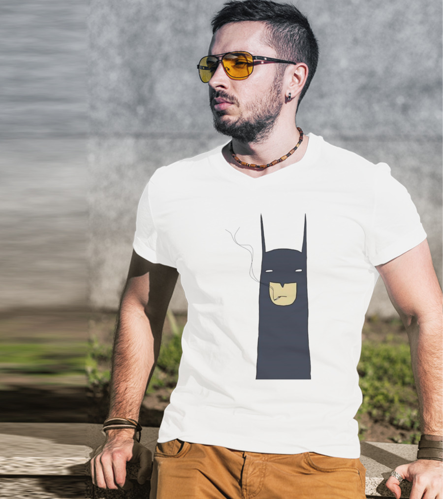 Batman Smoking Cigarette Classic T-Shirt