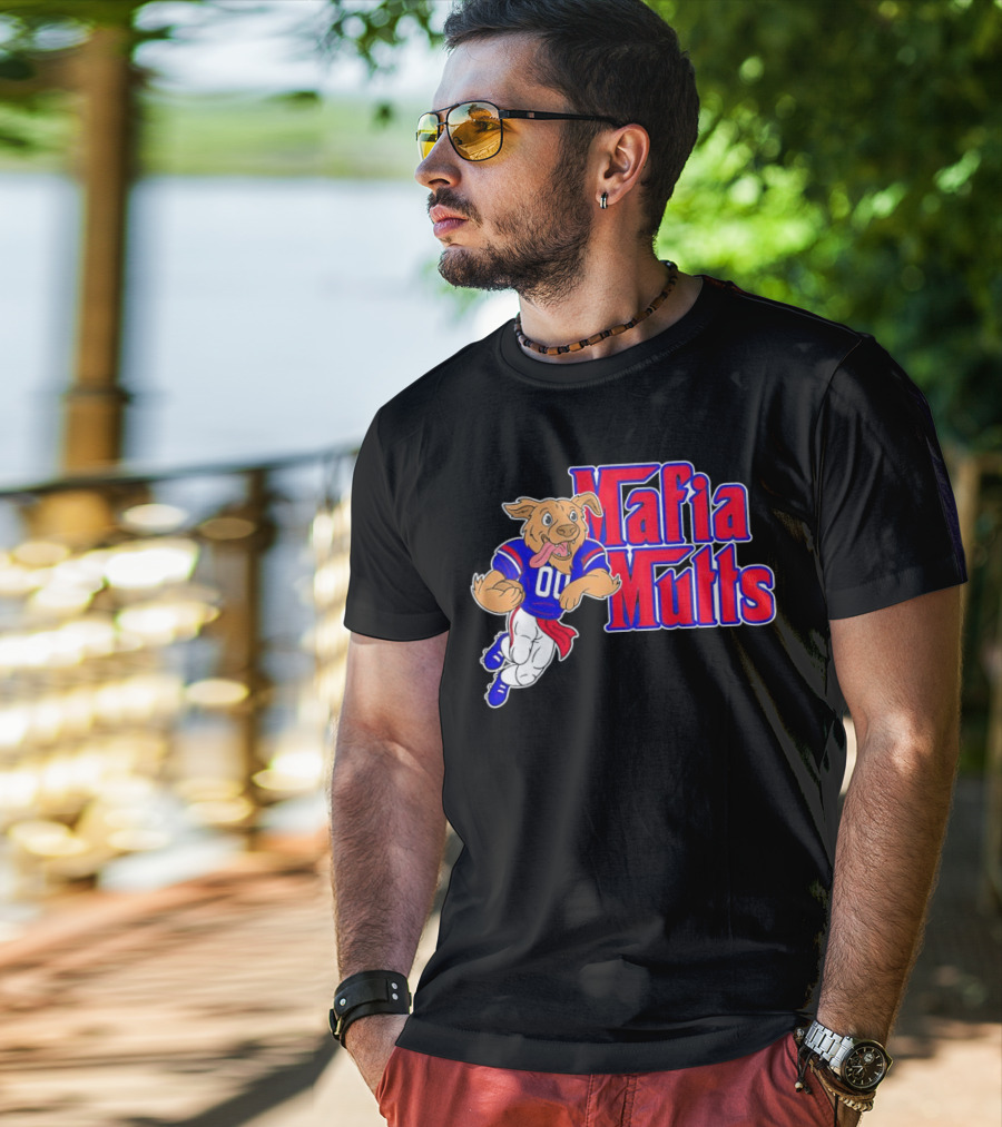 Buffalo Bills Mafia Mutts 01 Football Dog Cartoon T-Shirt