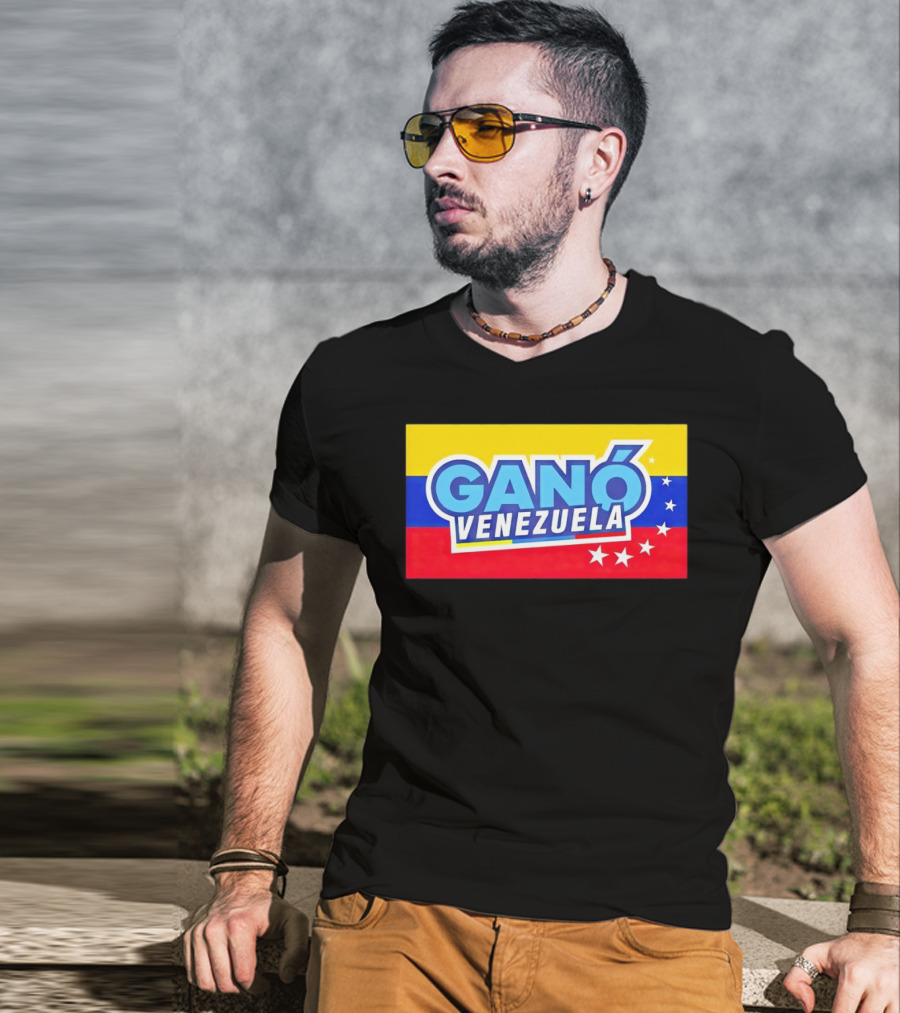 Ganó Venezuela Bandera Colores Estrellas T-Shirt
