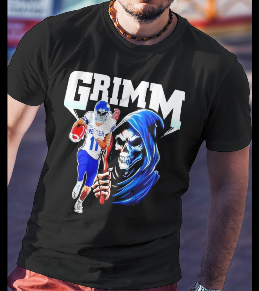 Grimm Reaper Kansas Jayhawks Football 11 Luke Grimm T-Shirt