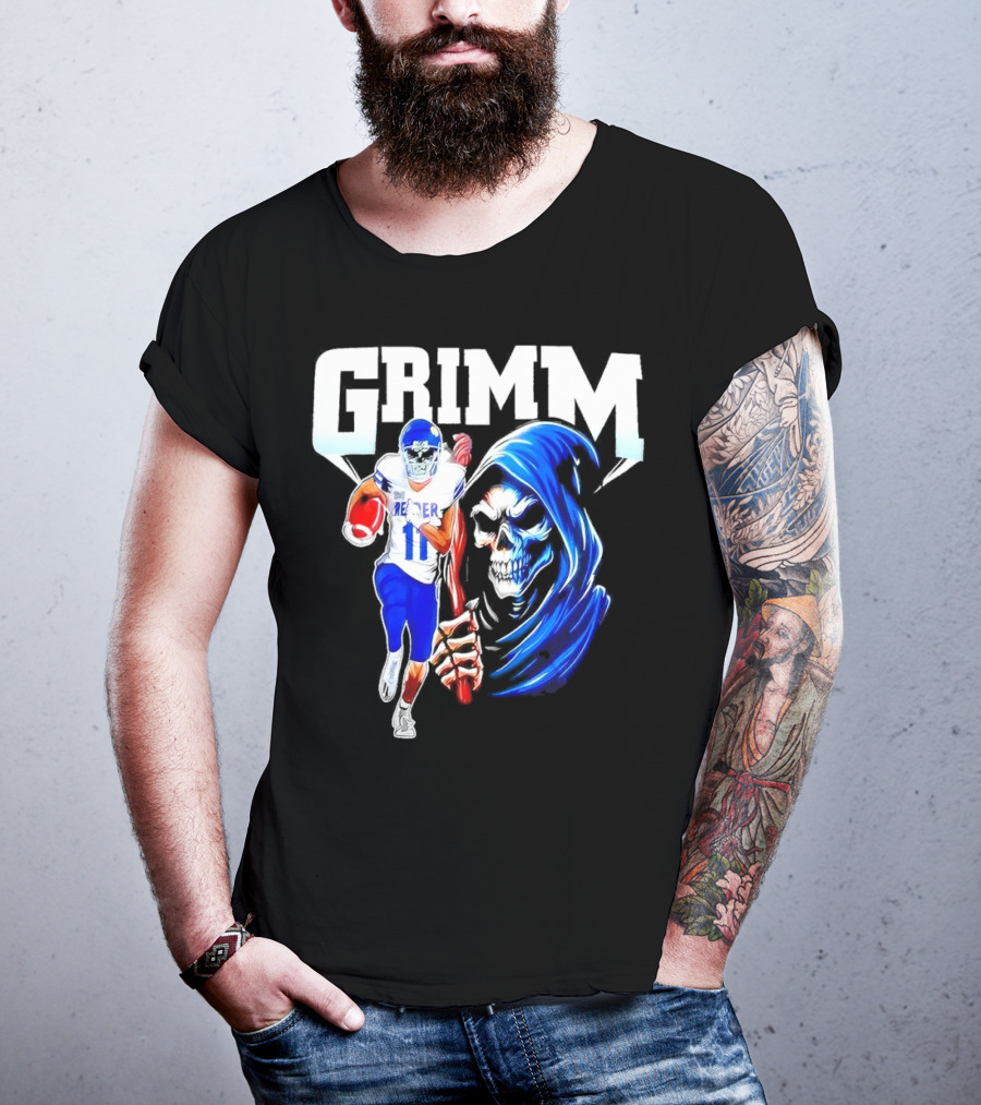 Grimm Reaper Kansas Jayhawks Football 11 Luke Grimm T-Shirt