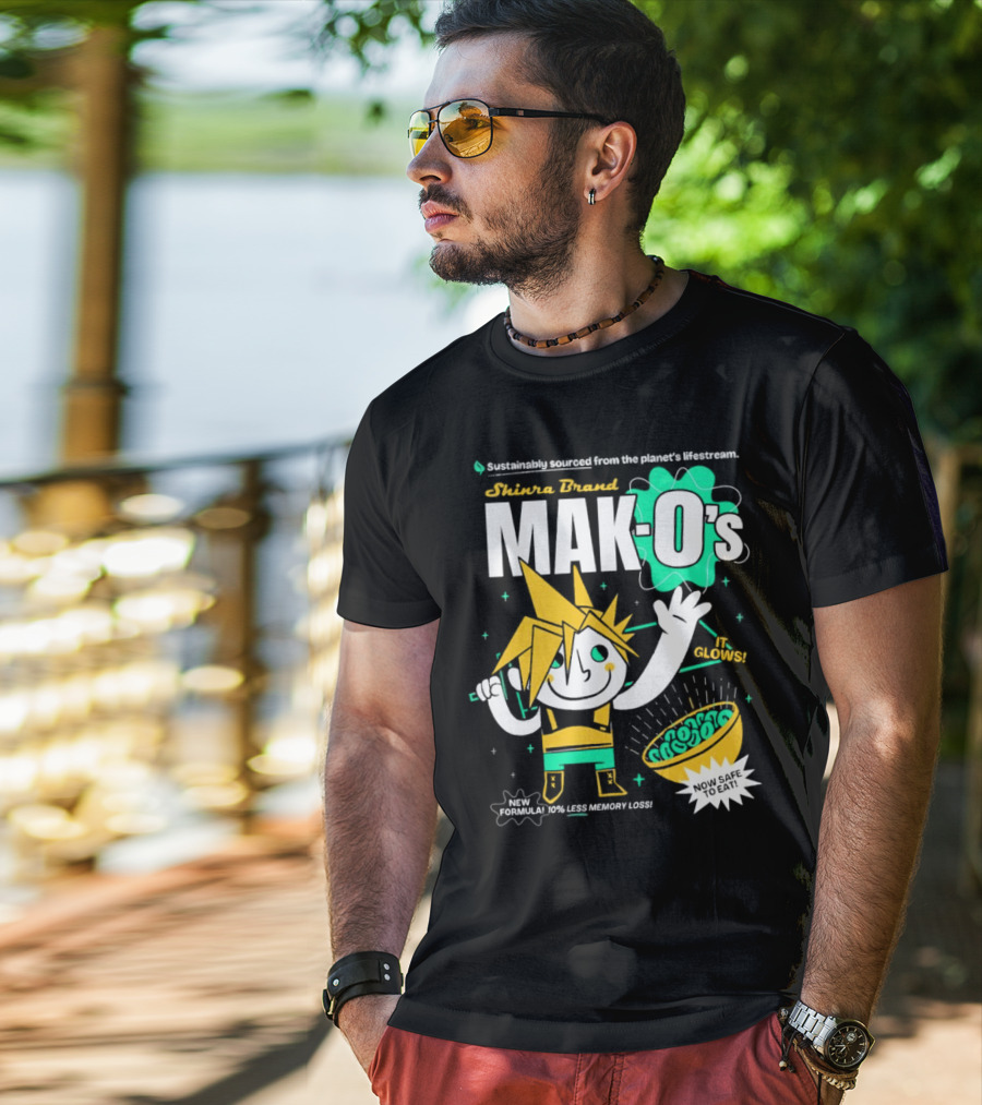 Shinra Brand Mak-0's Sustainably Sourced It Glows New Formula 10% Less Memory Loss Now Safe To Eat T-Shirt