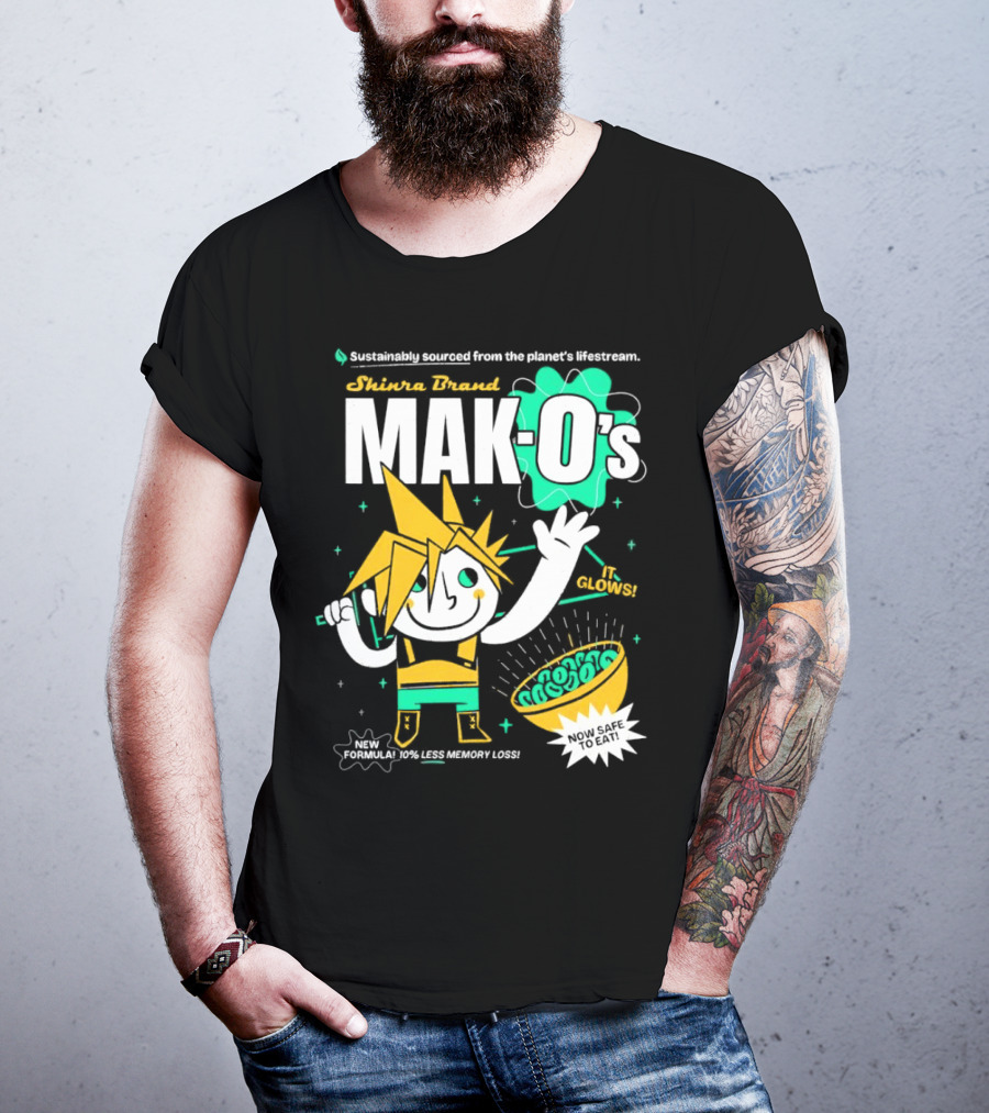 Shinra Brand Mak-0's Sustainably Sourced It Glows New Formula 10% Less Memory Loss Now Safe To Eat T-Shirt