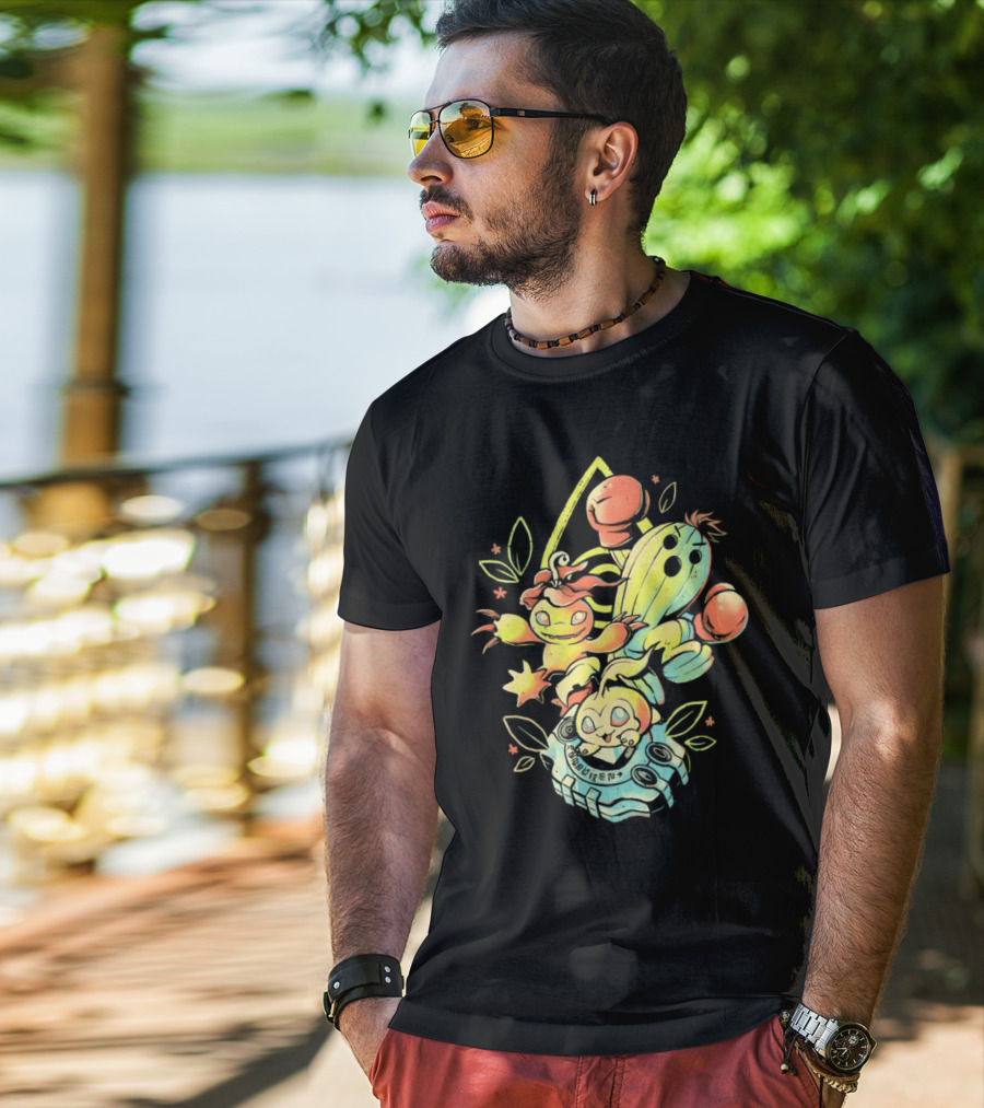 Tanemon Palmon Togemon Retro Digivice T-Shirt