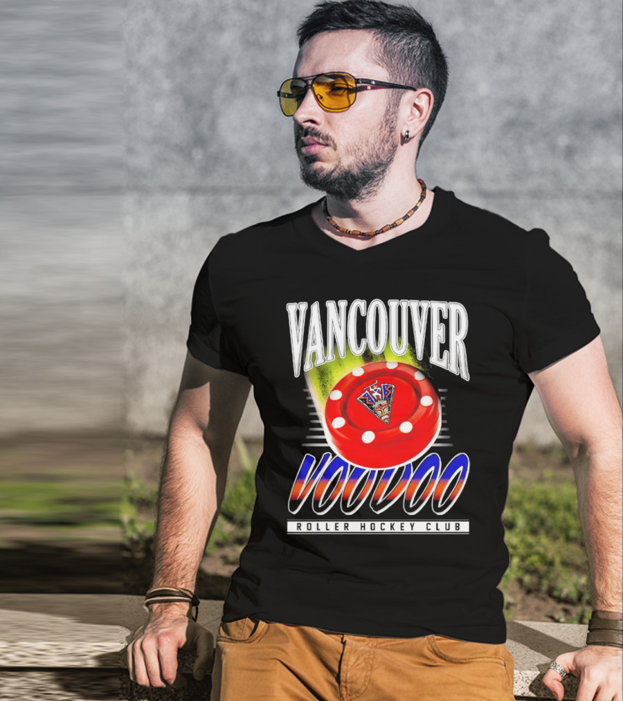 Vancouver Voodoo Roller Hockey Club Puck Logo Classic T-Shirt