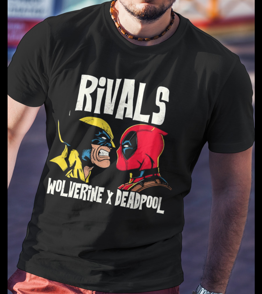 Rivals Wolverine X Deadpool Faceoff T-Shirt