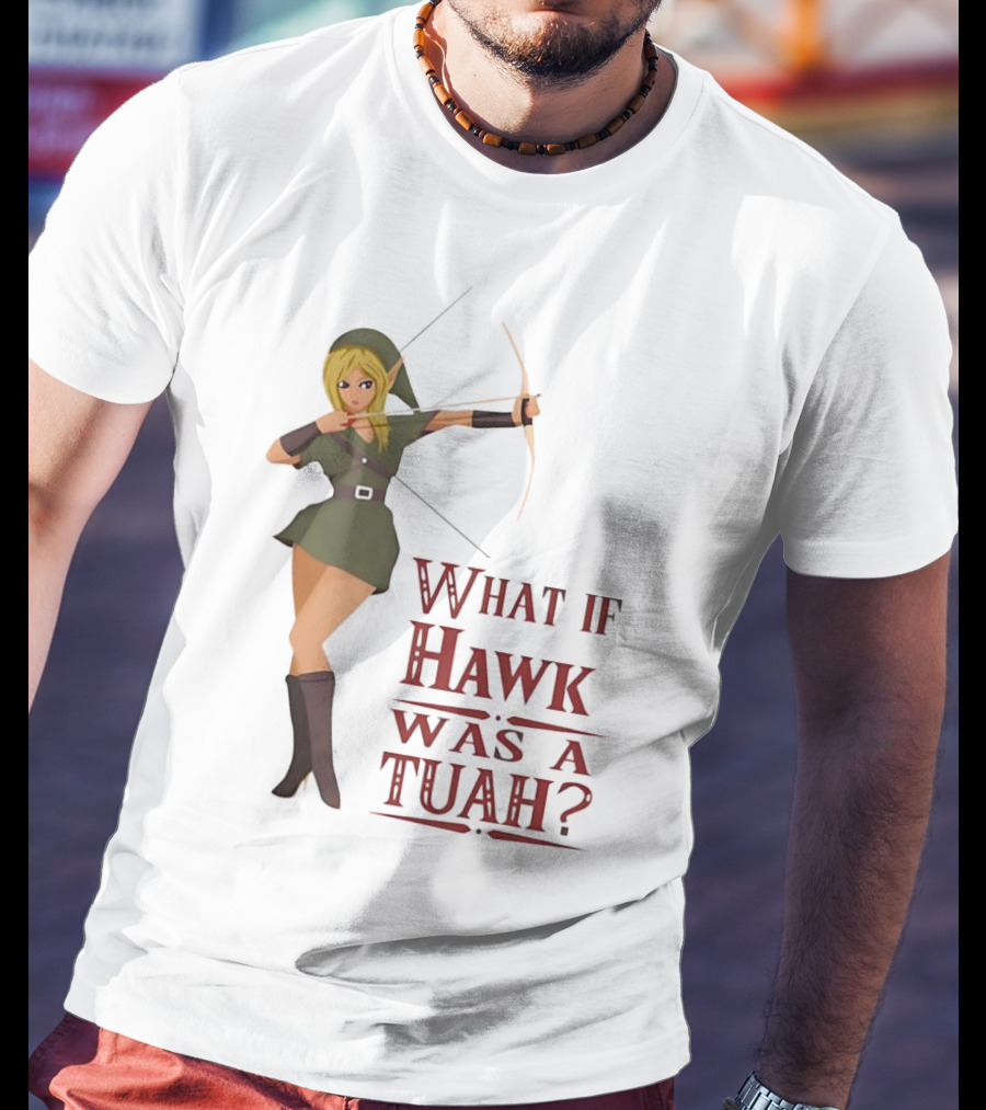 What If Hawk Was A Tuah? Zelda Archer In Green Tunic T-Shirt