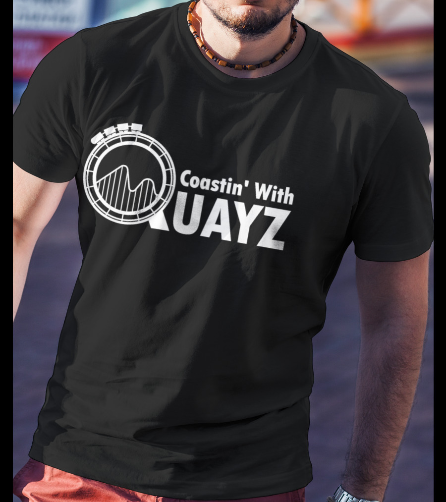 Coastin' With Quayz Roller Coaster Line T-Shirt