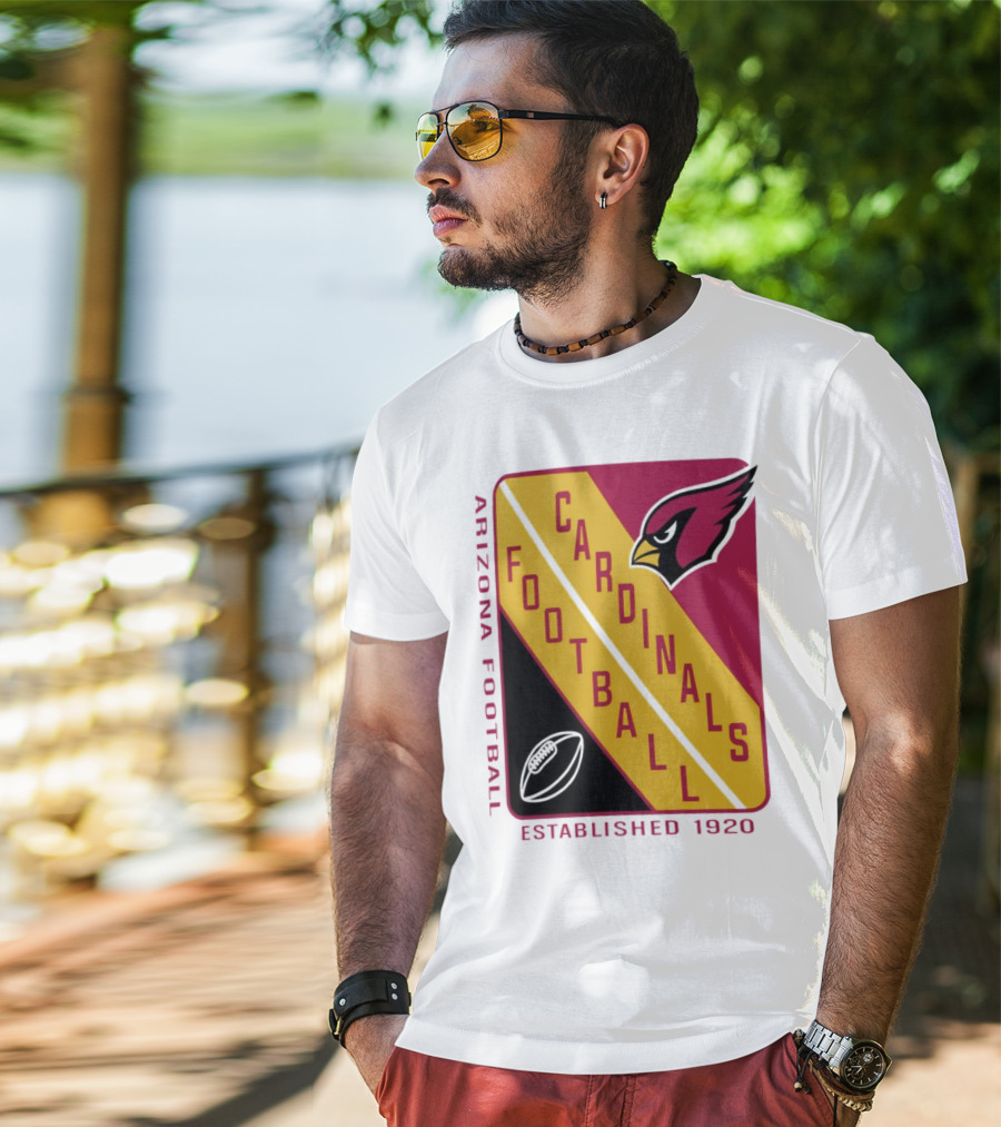 Arizona Cardinals Football Established 1920 Starter Shield T-Shirt