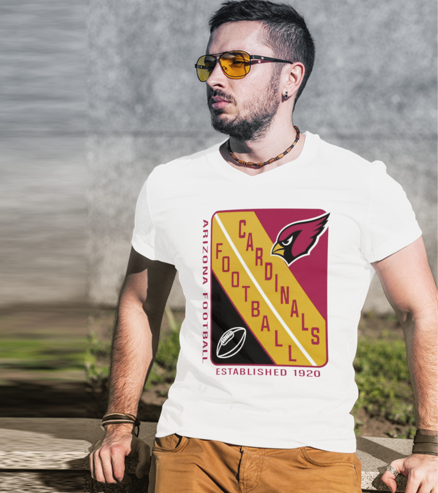 Arizona Cardinals Football Established 1920 Starter Shield T-Shirt