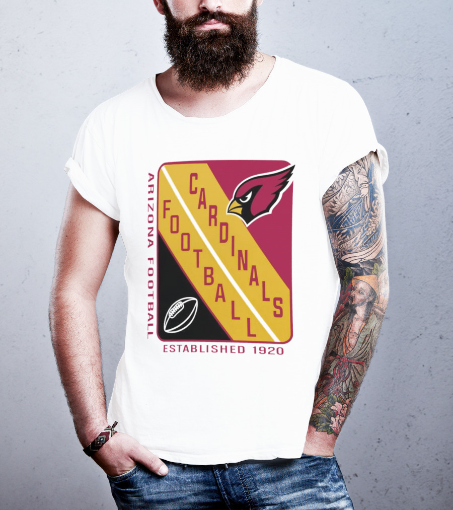 Arizona Cardinals Football Established 1920 Starter Shield T-Shirt