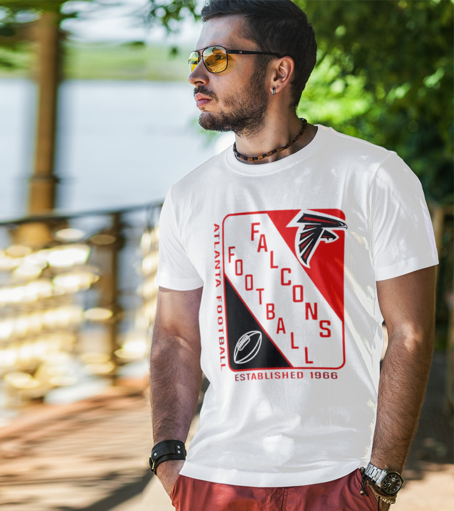 Atlanta Falcons Football Established 1966 Shield T-Shirt