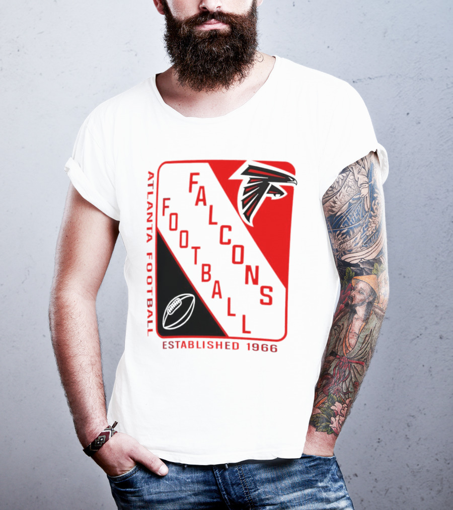 Atlanta Falcons Football Established 1966 Shield T-Shirt