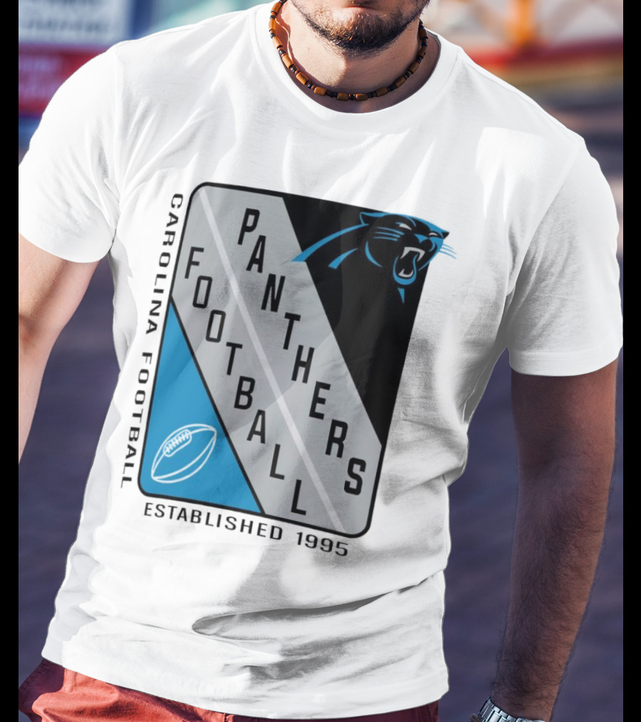 Carolina Panthers Football Shield Established 1995 T-Shirt