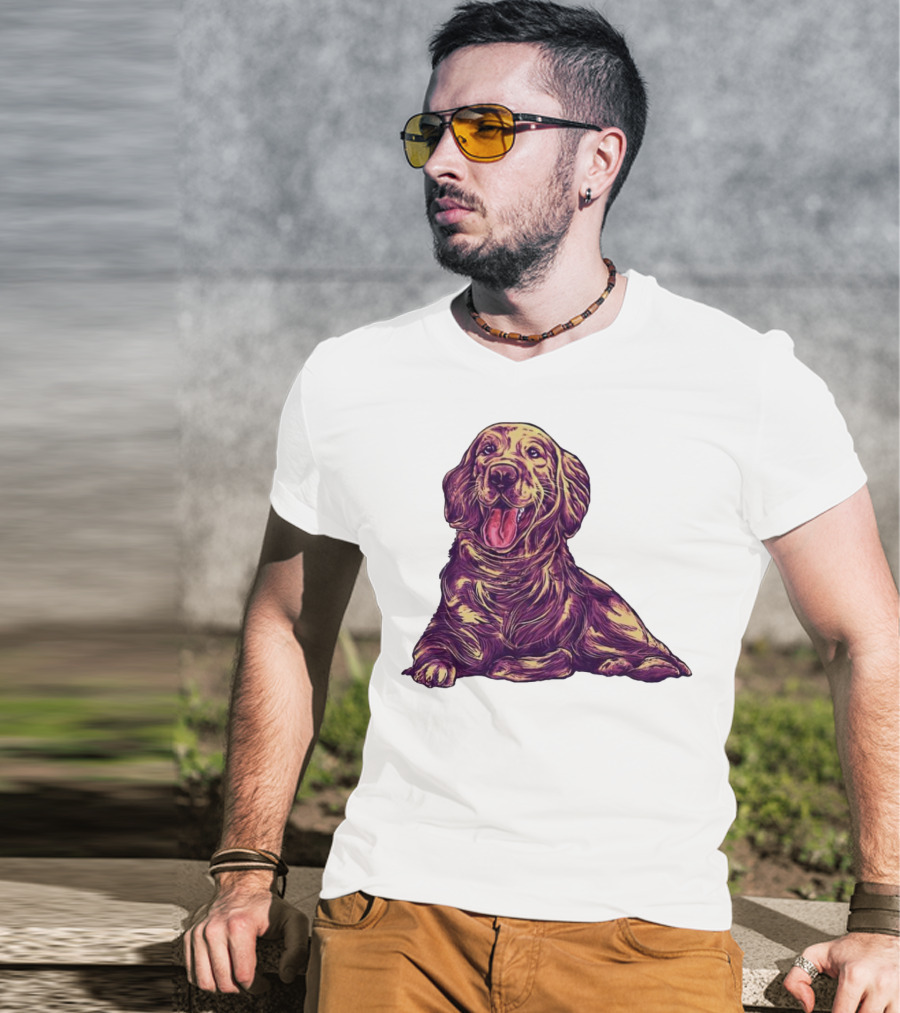 Golden Retriever Cute Dog T-Shirt