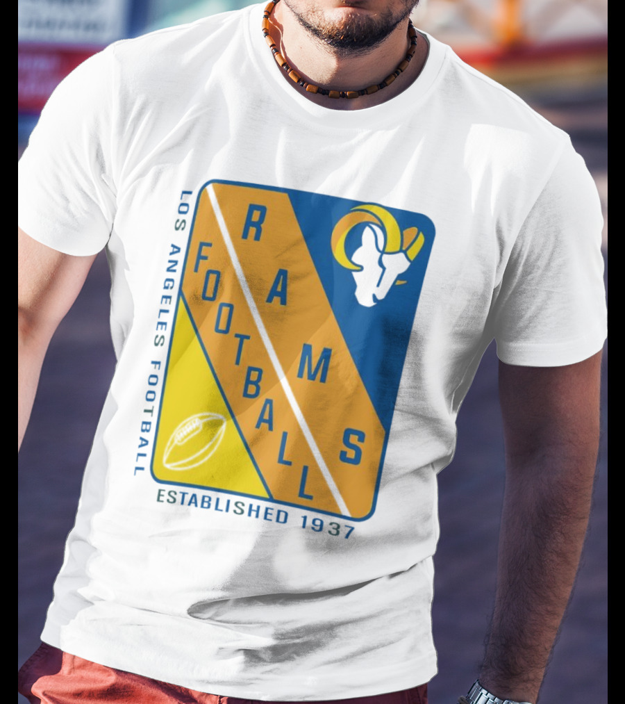 Los Angeles Rams Football Established 1937 T-Shirt