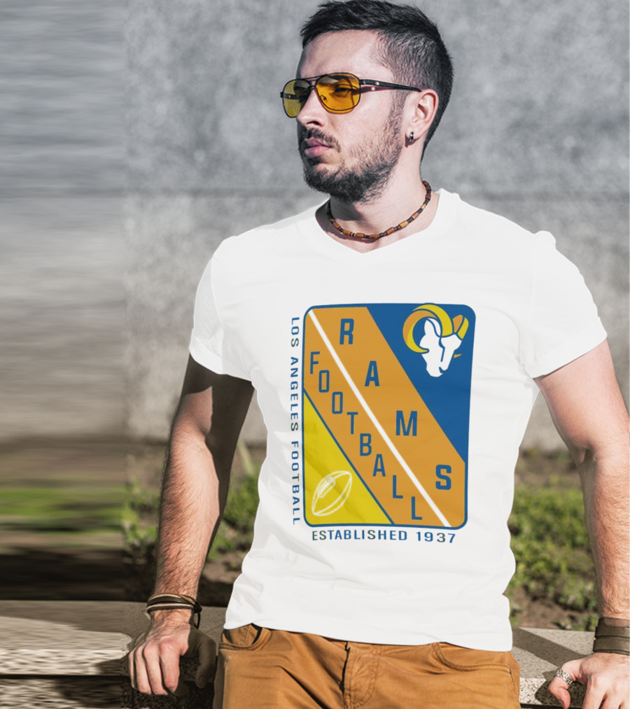 Los Angeles Rams Football Established 1937 T-Shirt