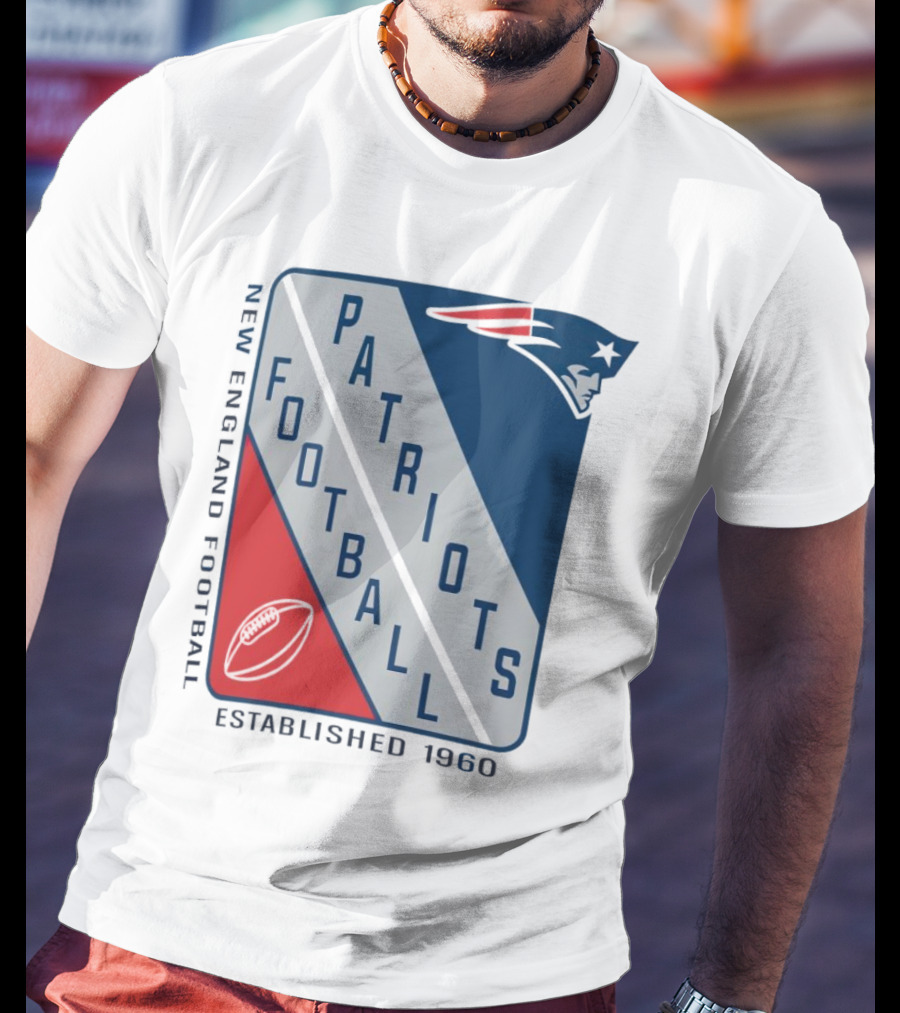 New England Patriots Football Established 1960 Shield T-Shirt