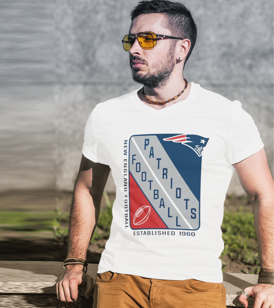 New England Patriots Football Established 1960 Shield T-Shirt