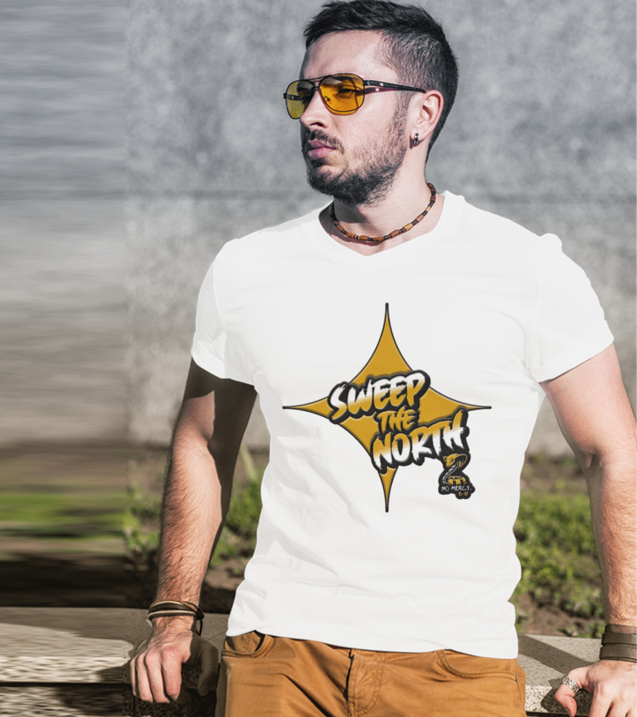 Pittsburgh Steelers Sweep The North 6-0 No Mercy Star T-Shirt