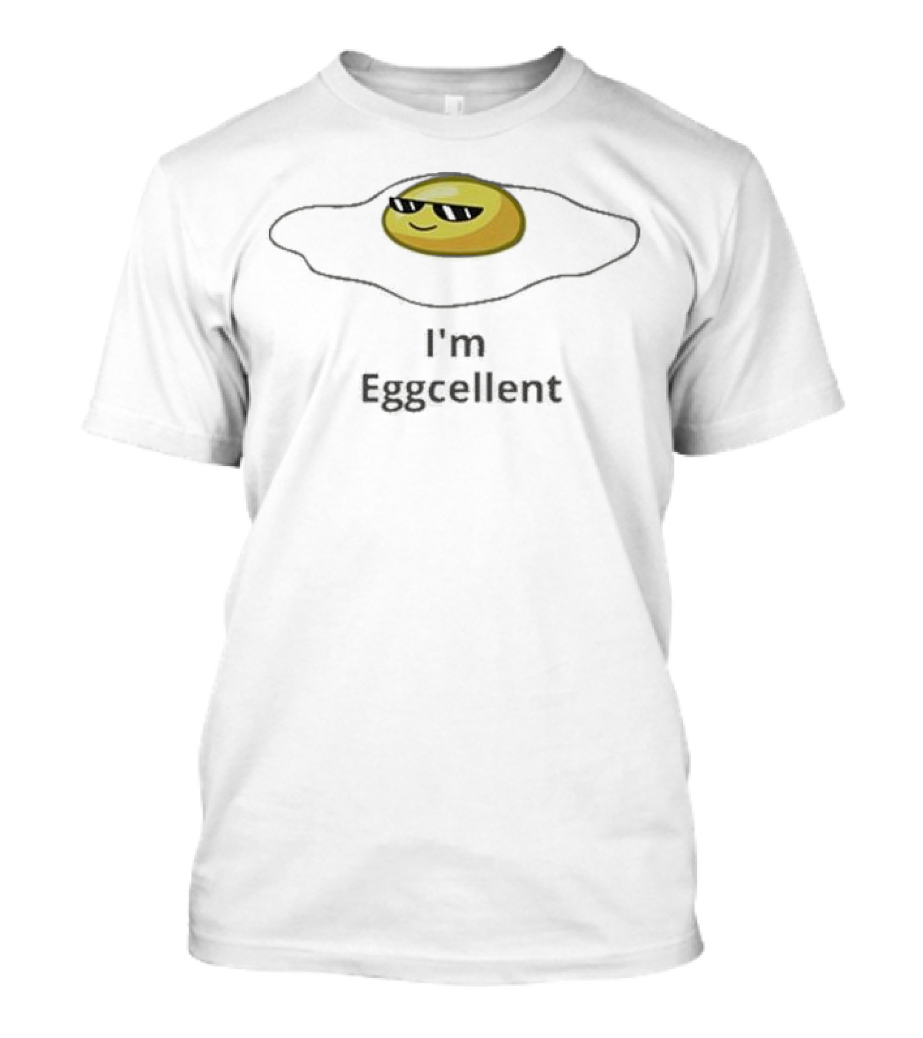 Rwappin I'm Eggcellent Cool Sunglasses Egg Yolk T-Shirt