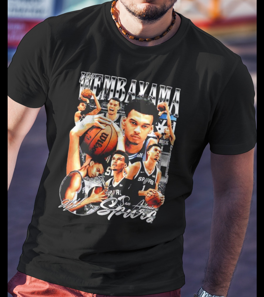 Wembanyama San Antonio Spurs 1 Basketball T-Shirt