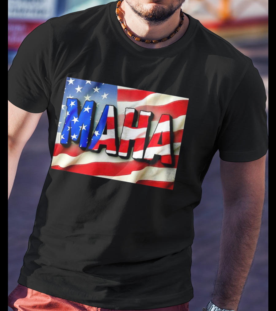 MAHA American Flag USA Patriotic Banner T-Shirt