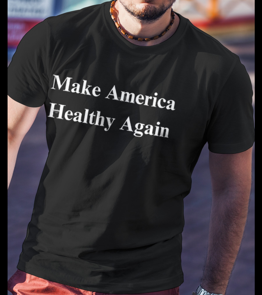 Make America Healthy Again MAHA Text T-Shirt